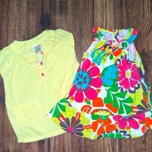 Carter's 12 month size dresses yellow and floral